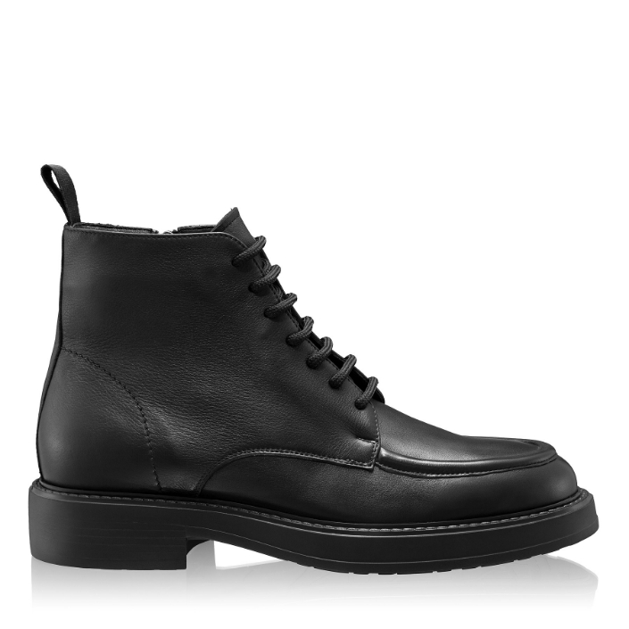 Picture of Men Genuine Leather Boots 7677 Vitello Black