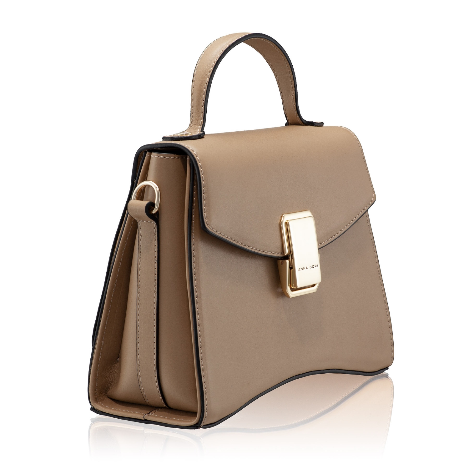Picture of Women Leather HandbagCERISE 01 VITELLO TAUPE