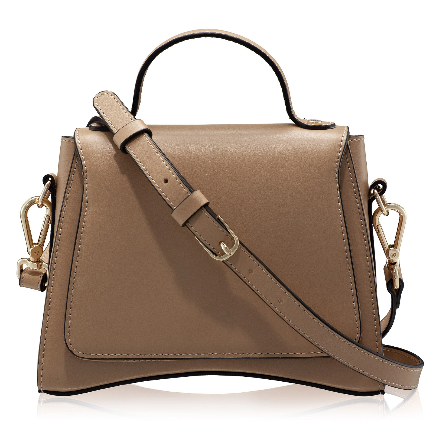 Picture of Women Leather HandbagCERISE 01 VITELLO TAUPE