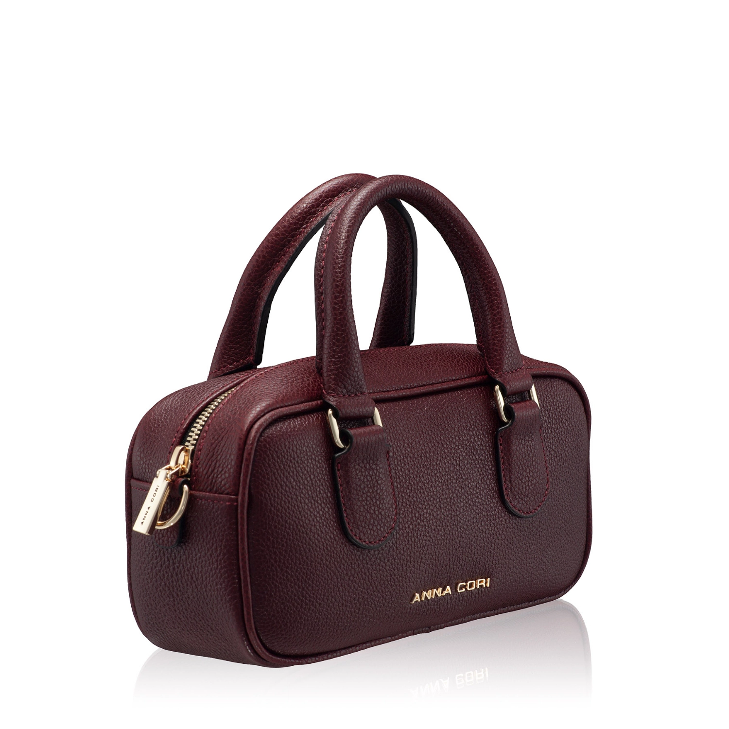 Picture of Women Leather Handbag TINY 01 BOTTALATO BORDO