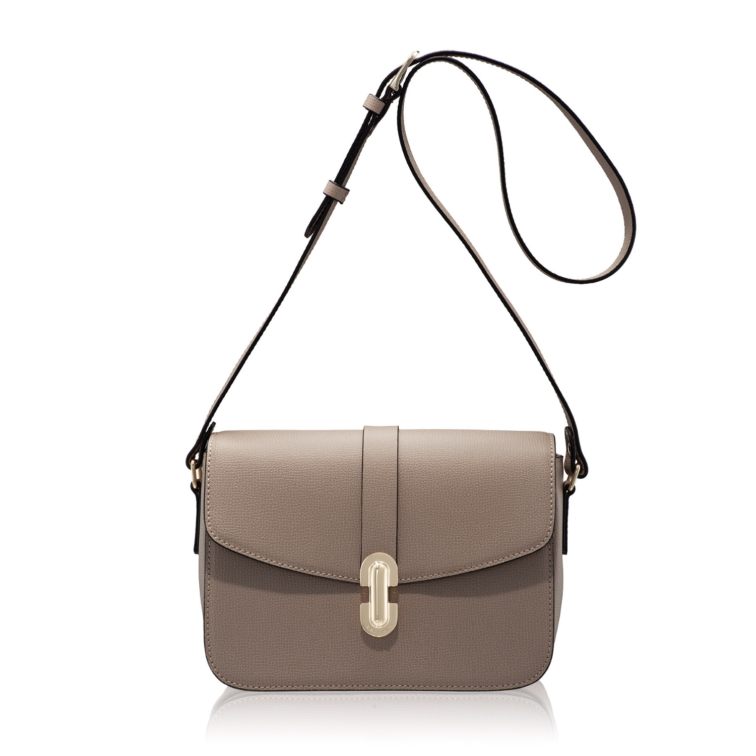 Picture of Women Leather Hand Bag ANERA 01 VIT STAMP TAUPE