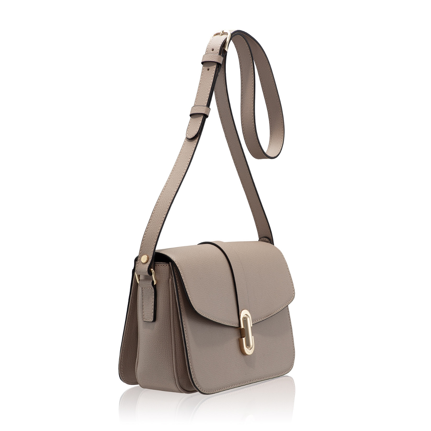 Picture of Women Leather Hand Bag ANERA 01 VIT STAMP TAUPE