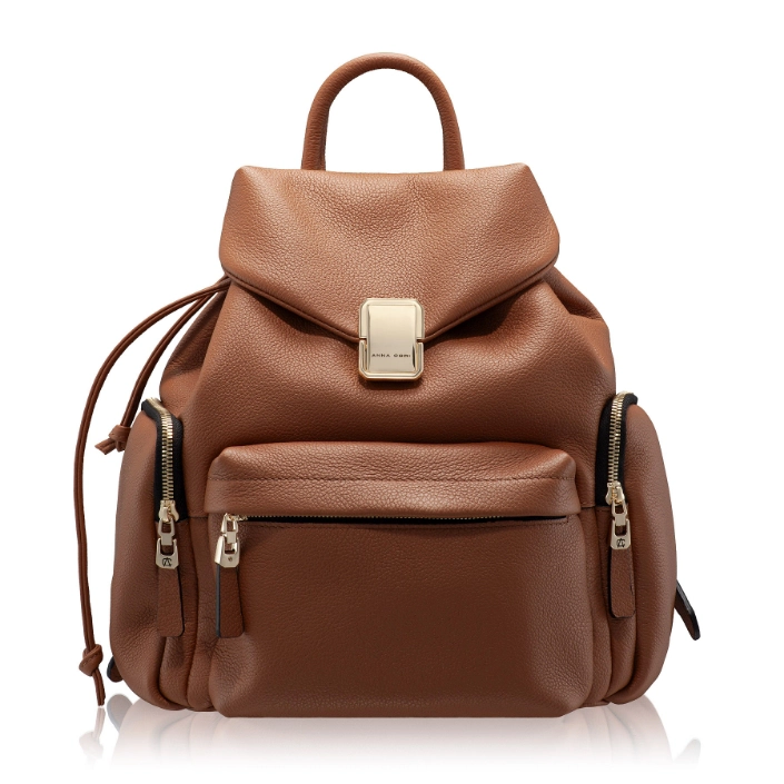 Show details for Women Leather Backpack JUDY 01 BOTTALATO CUOIO Picture of Women Leather Backpack JUDY 01 BOTTALATO CUOIO