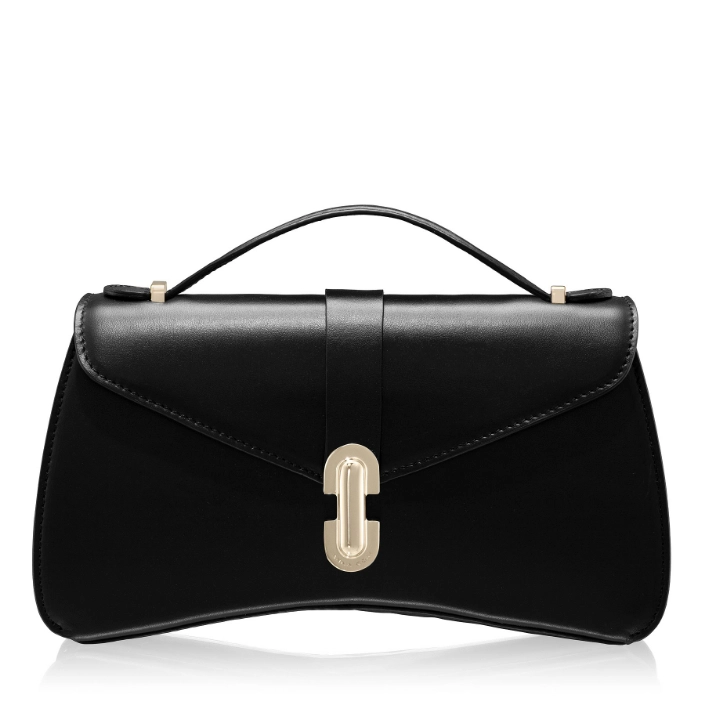 Picture of Women Leather Handbag ANERA 03 VITELLO BLACK