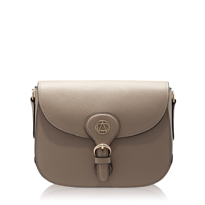 Show details for Women Leather Shoulder Bag ISRA 01 BOTTALATO TAUPE Picture of Women Leather Shoulder Bag ISRA 01 BOTTALATO TAUPE