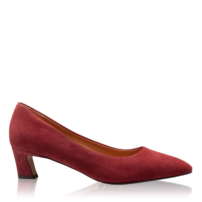 Show details for Mid-heel Pointed Toe Pumps 8218 Camoscio Bordo Picture of Mid-heel Pointed Toe Pumps 8218 Camoscio Bordo