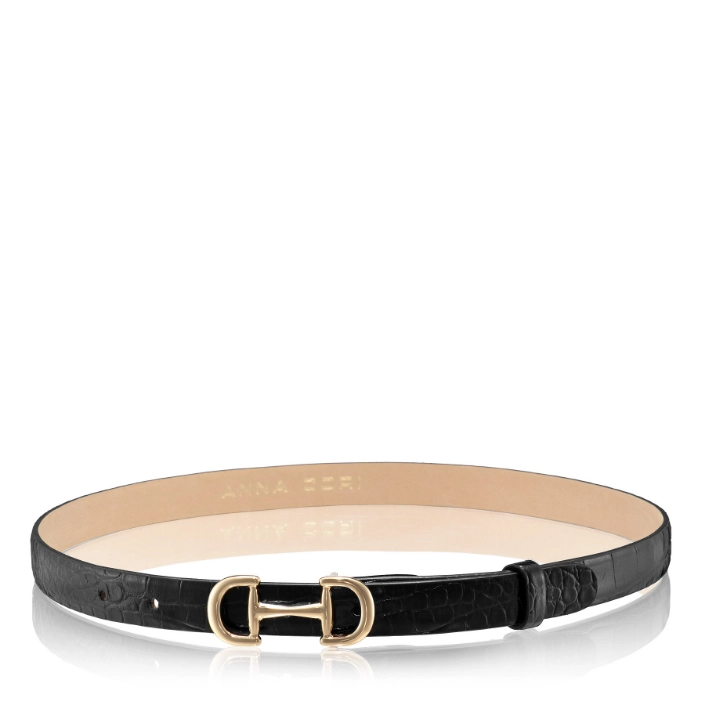 Imagine Curea dama 63 CROCO NEGRU