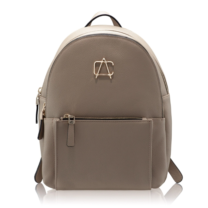 Picture of Women Leather Backpack ZINA BOTTALATO TAUPE