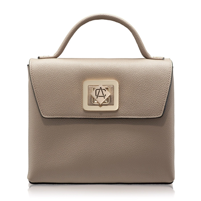 Picture of Women Leather Hand Bag GENNA 02 BOTTALATO TAUPE