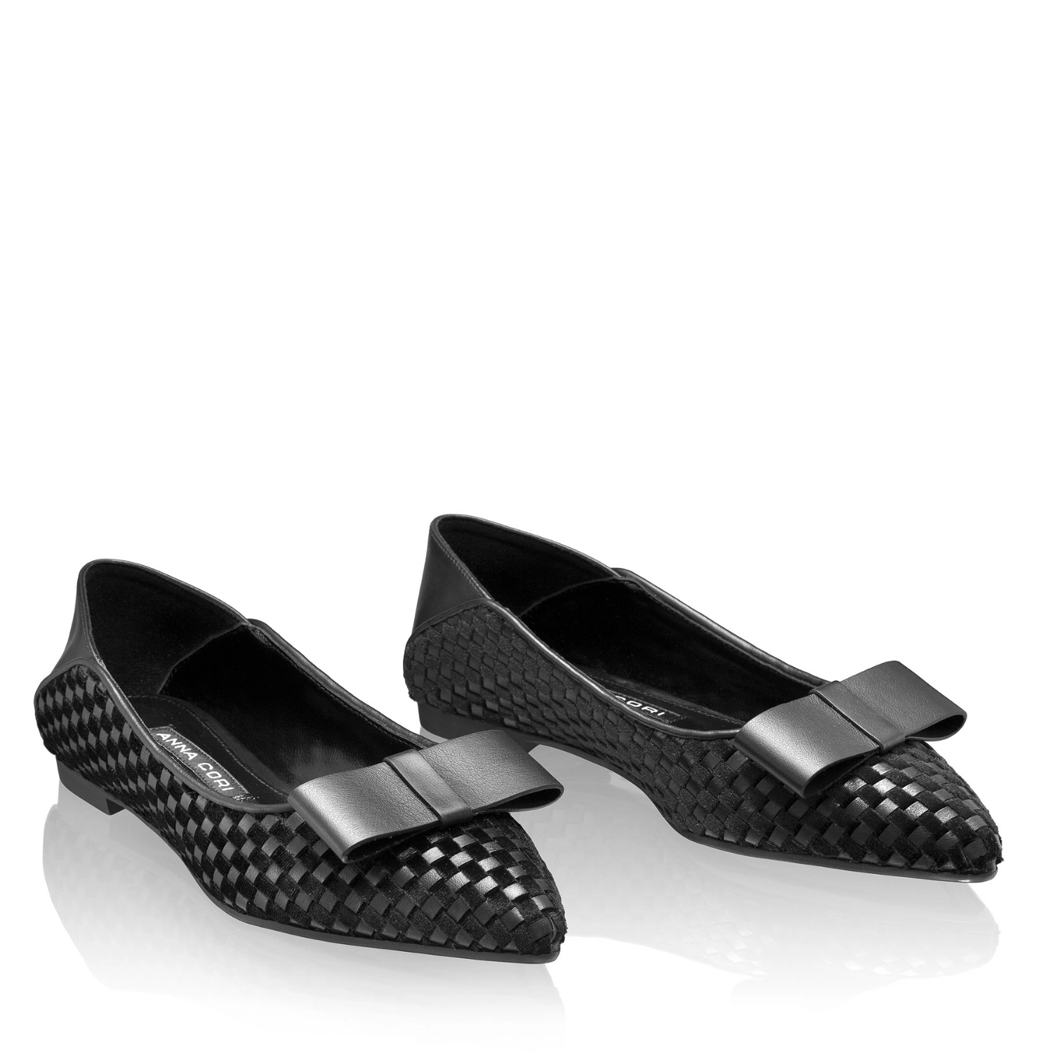 Picture of Women Ballerina Flats 8497 Intreccio Negru