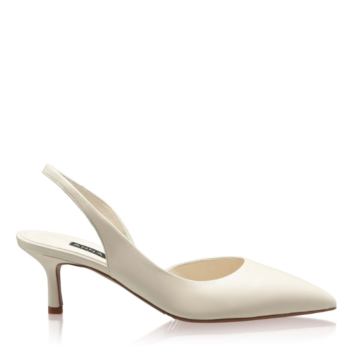 Picture of Mid-heel Slingback Pumps 8064 Vitello Panna