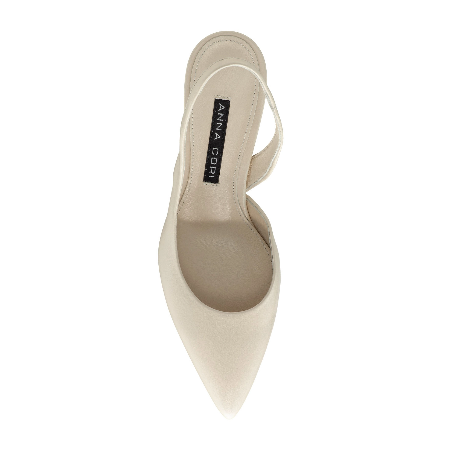 Picture of Mid-heel Slingback Pumps 8064 Vitello Panna