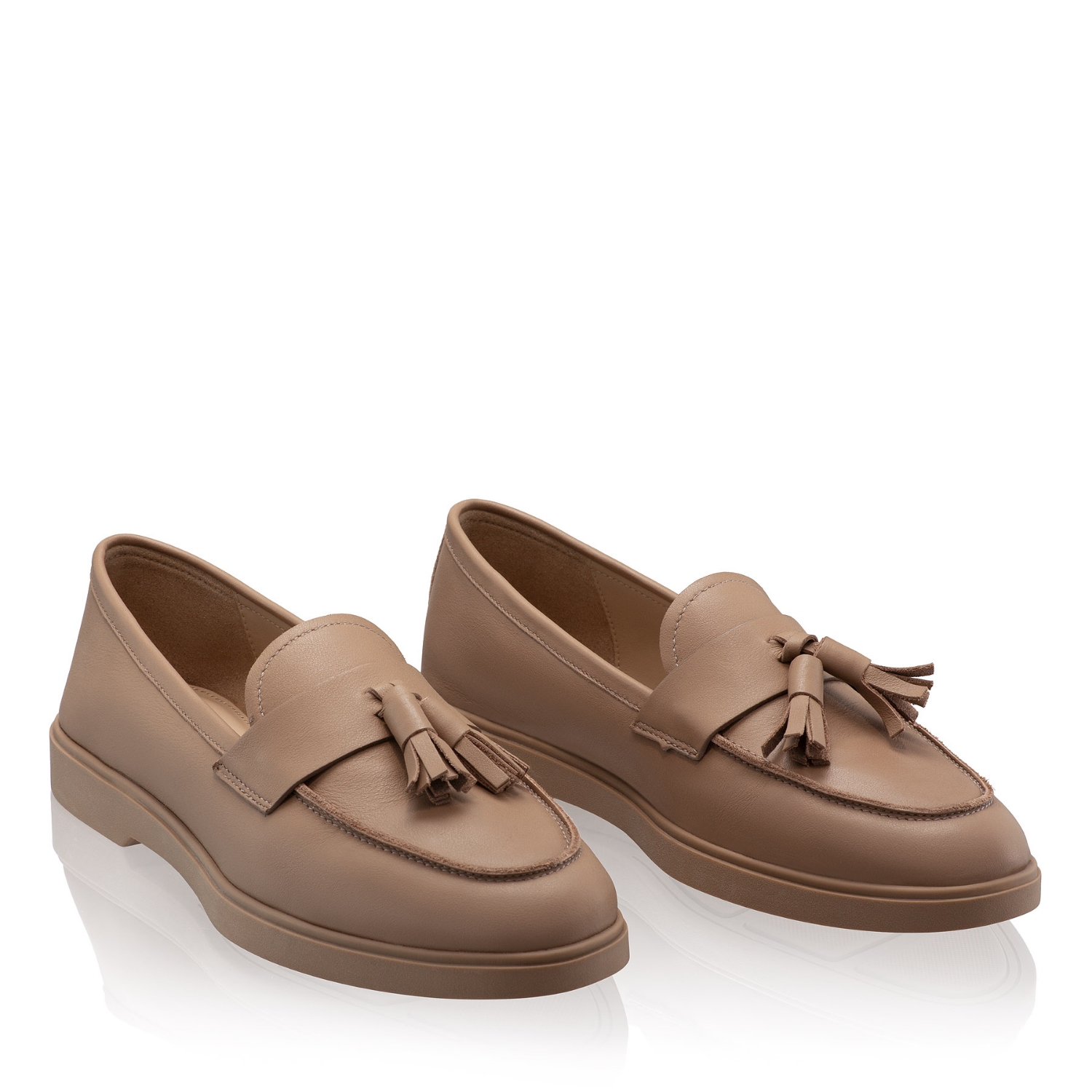 Picture of Women Leather Casual Loafers 7517 Vitello Taupe