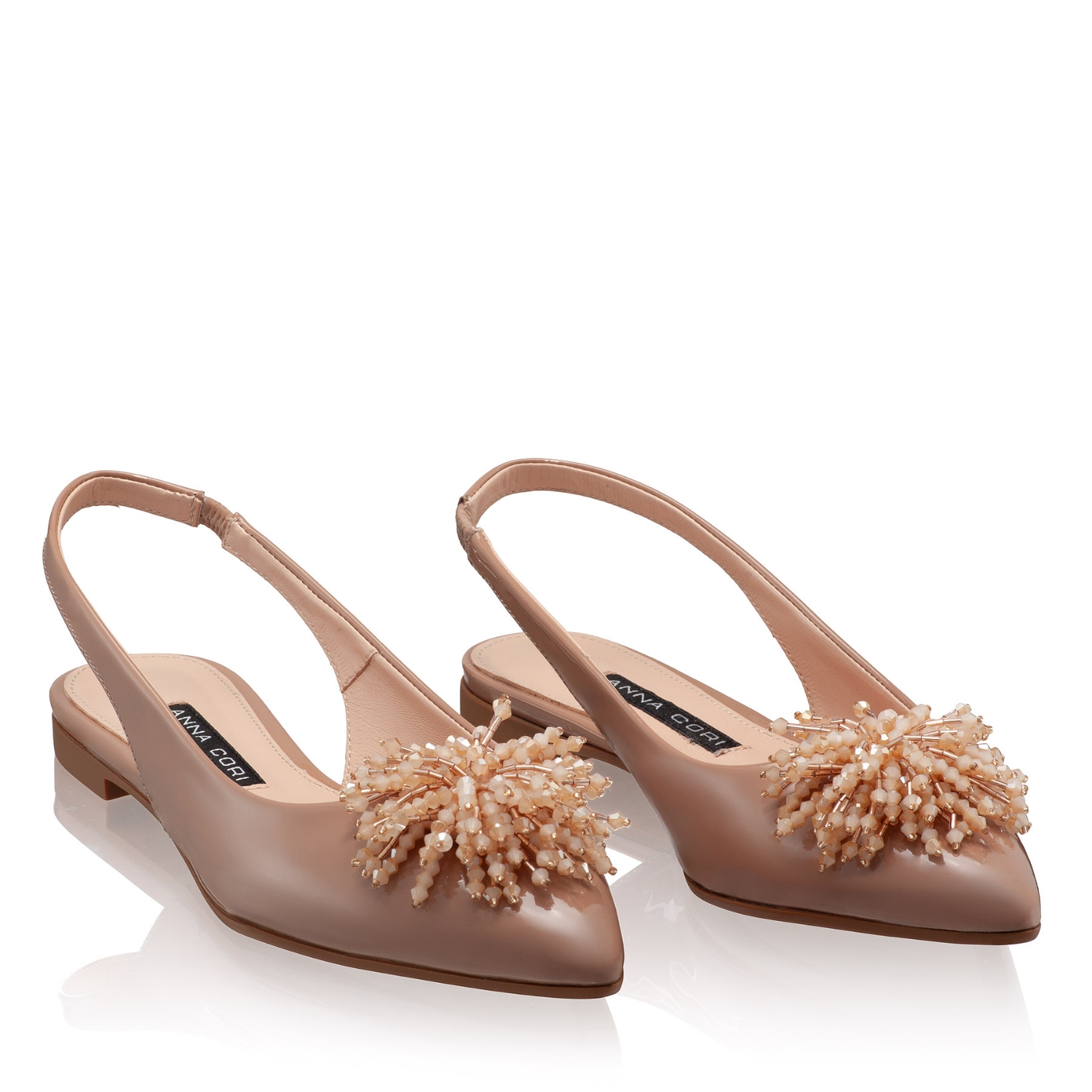 Picture of Women Ballerina Flats 8394 Lac Nude