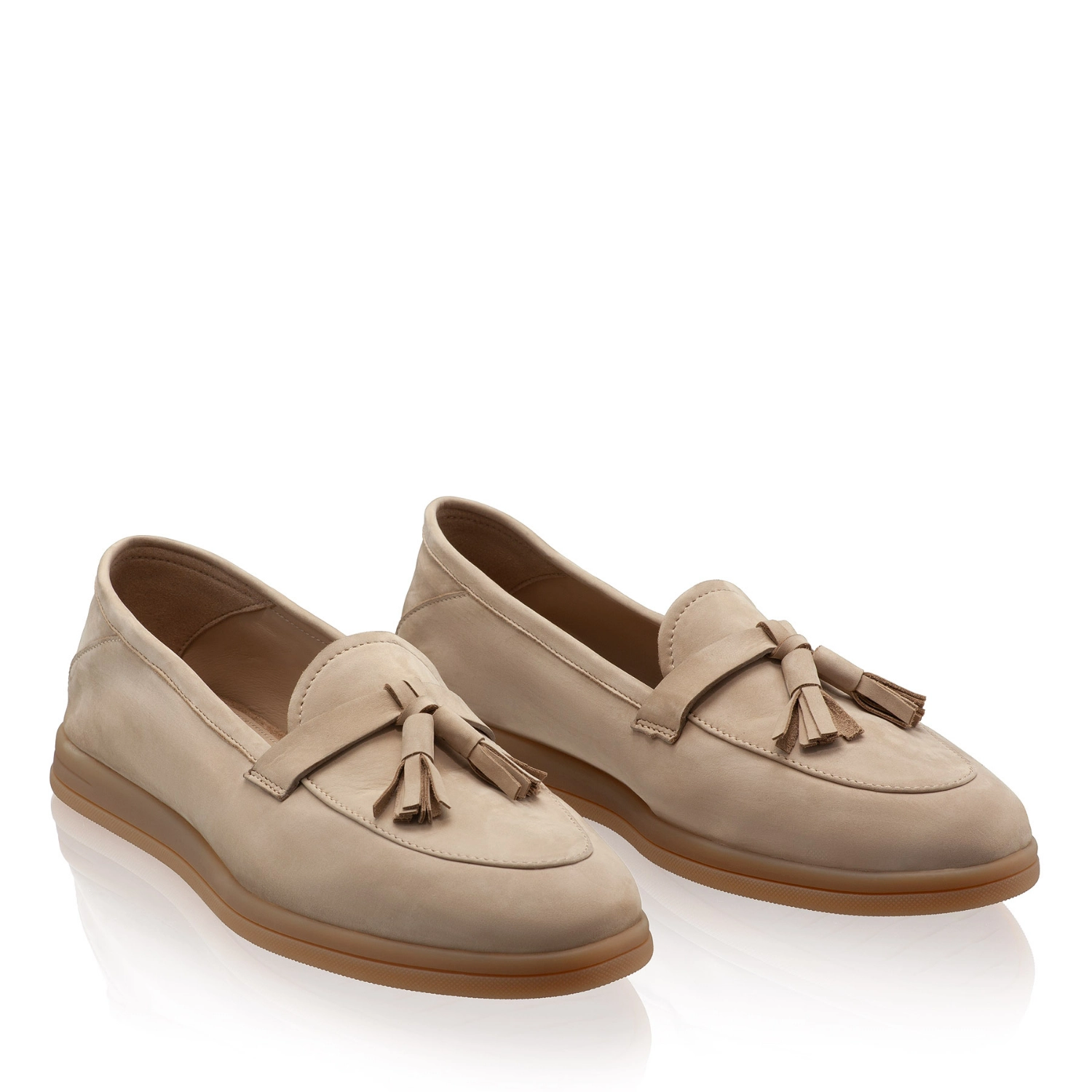 Picture of Women Casual Loafers 8002 Nabuck Beige