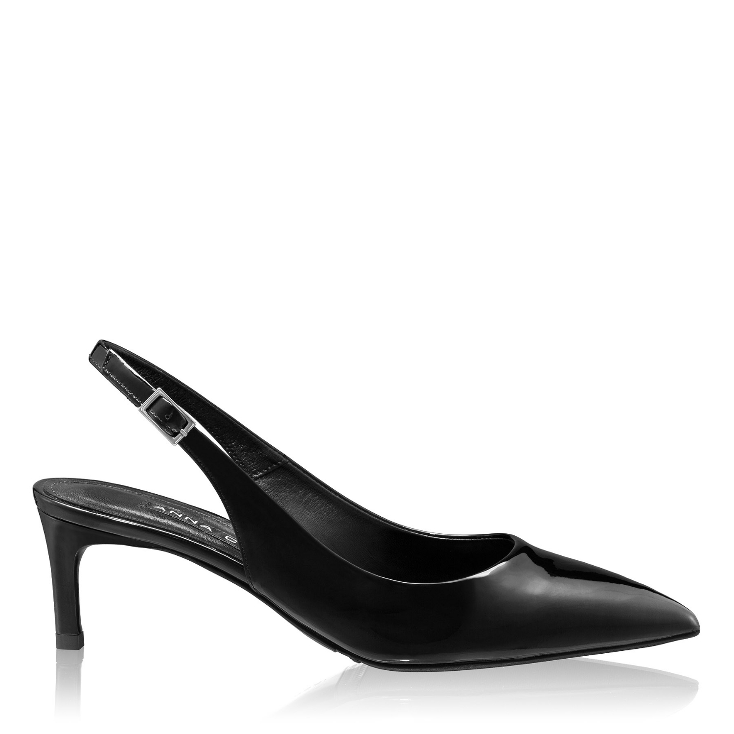 Picture of Mid-heel Slingback Pumps 8427 Lac Black