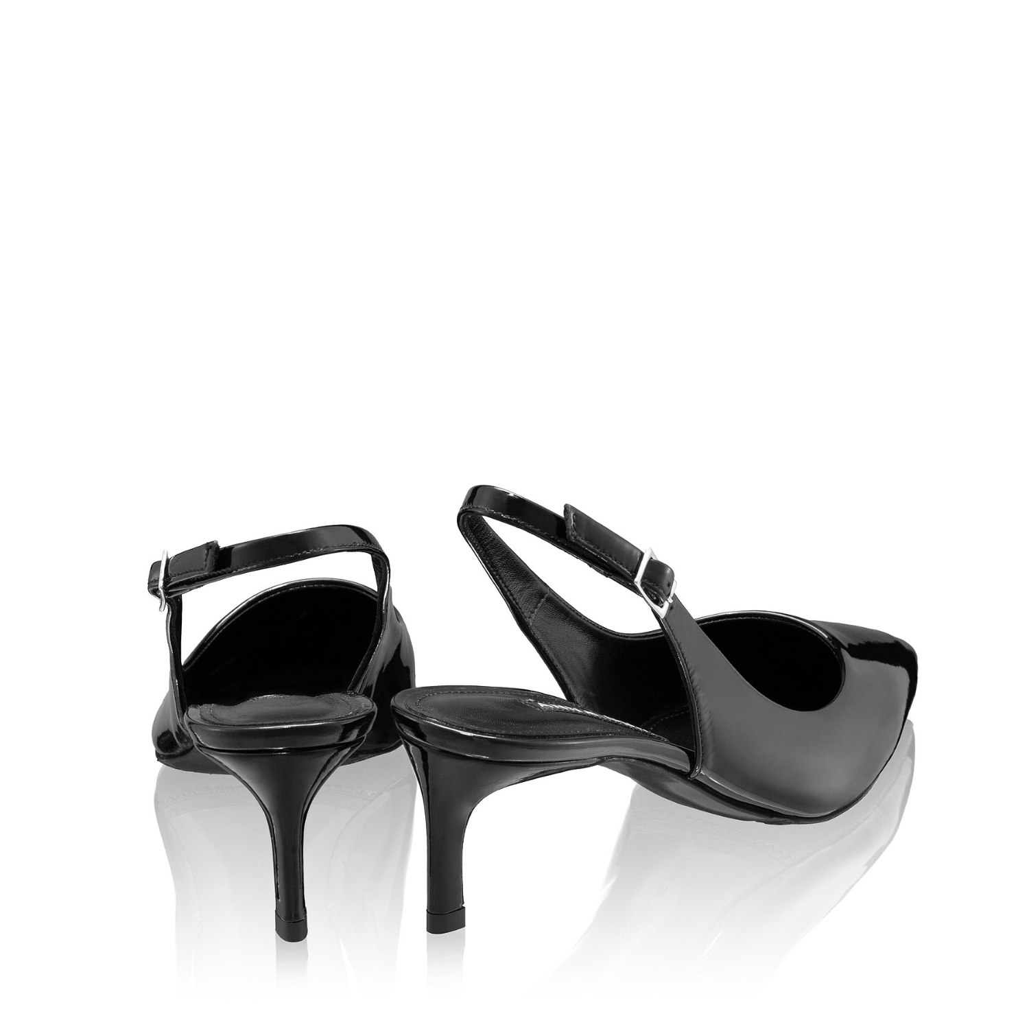 Picture of Mid-heel Slingback Pumps 8427 Lac Black