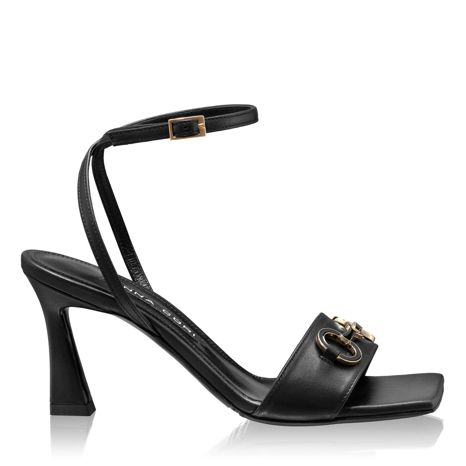 Picture of Women Leather Sandals 8469 Vitello Black