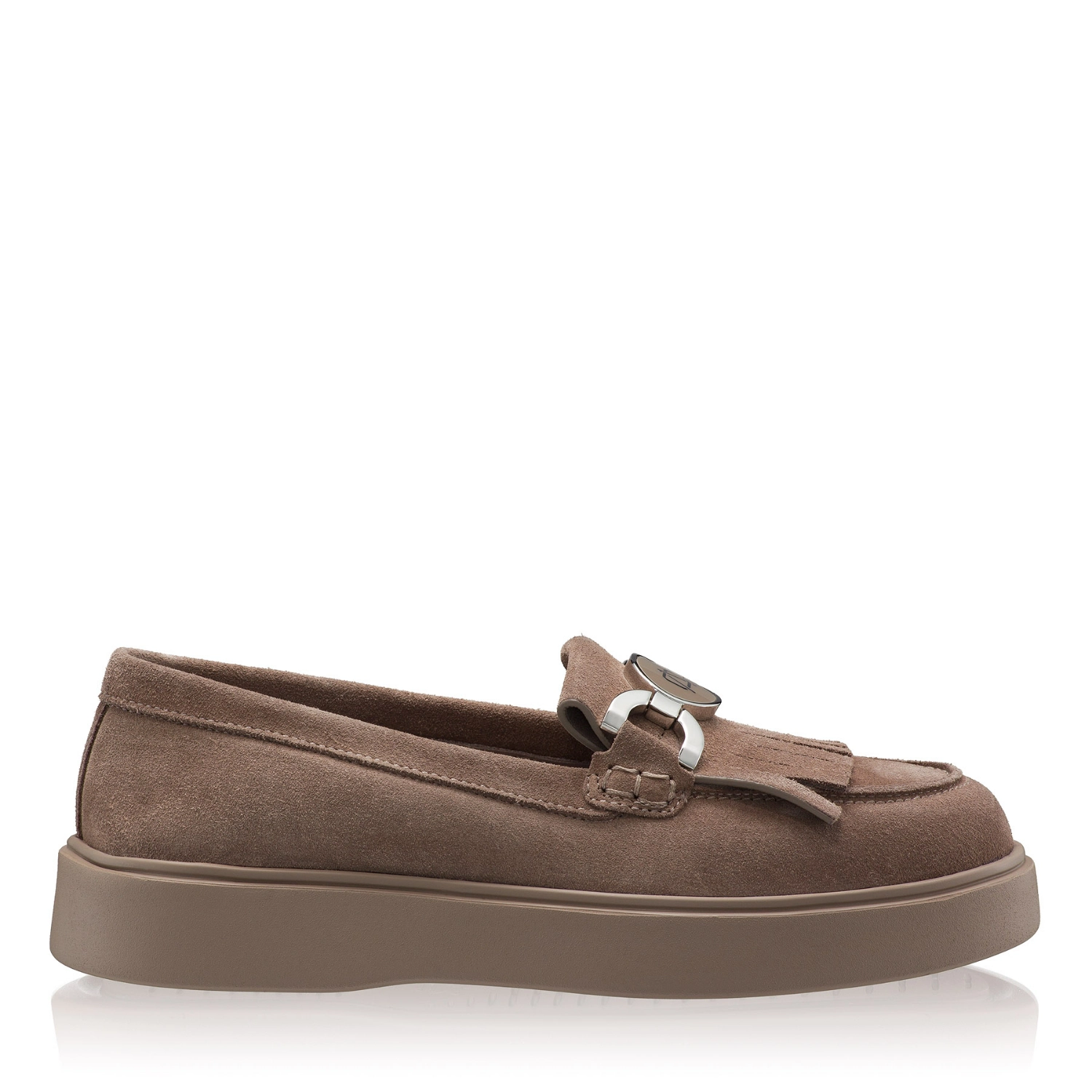 Picture of Women Casual Genuine Leather Loafers 8137 Crosta Gri