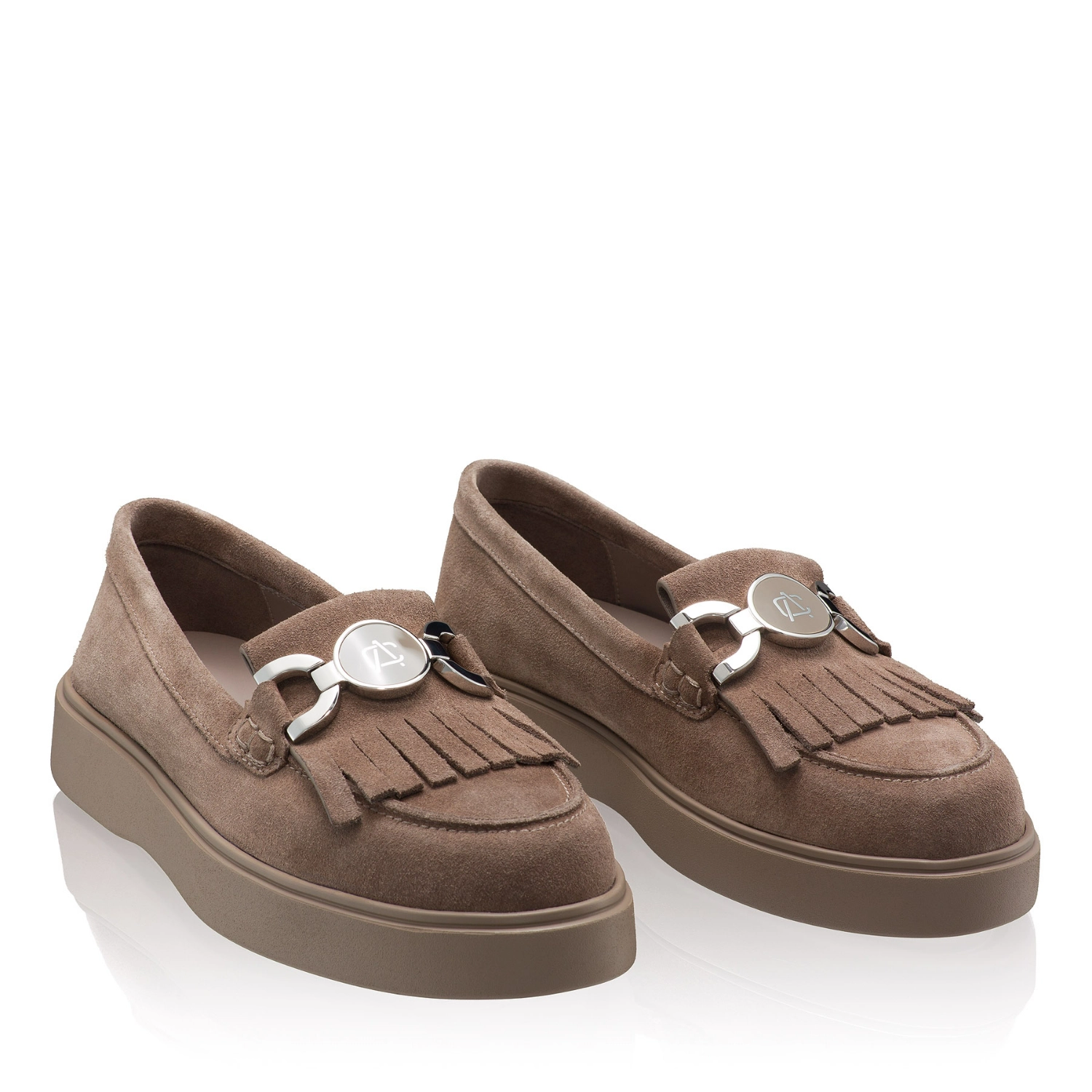 Picture of Women Casual Genuine Leather Loafers 8137 Crosta Gri