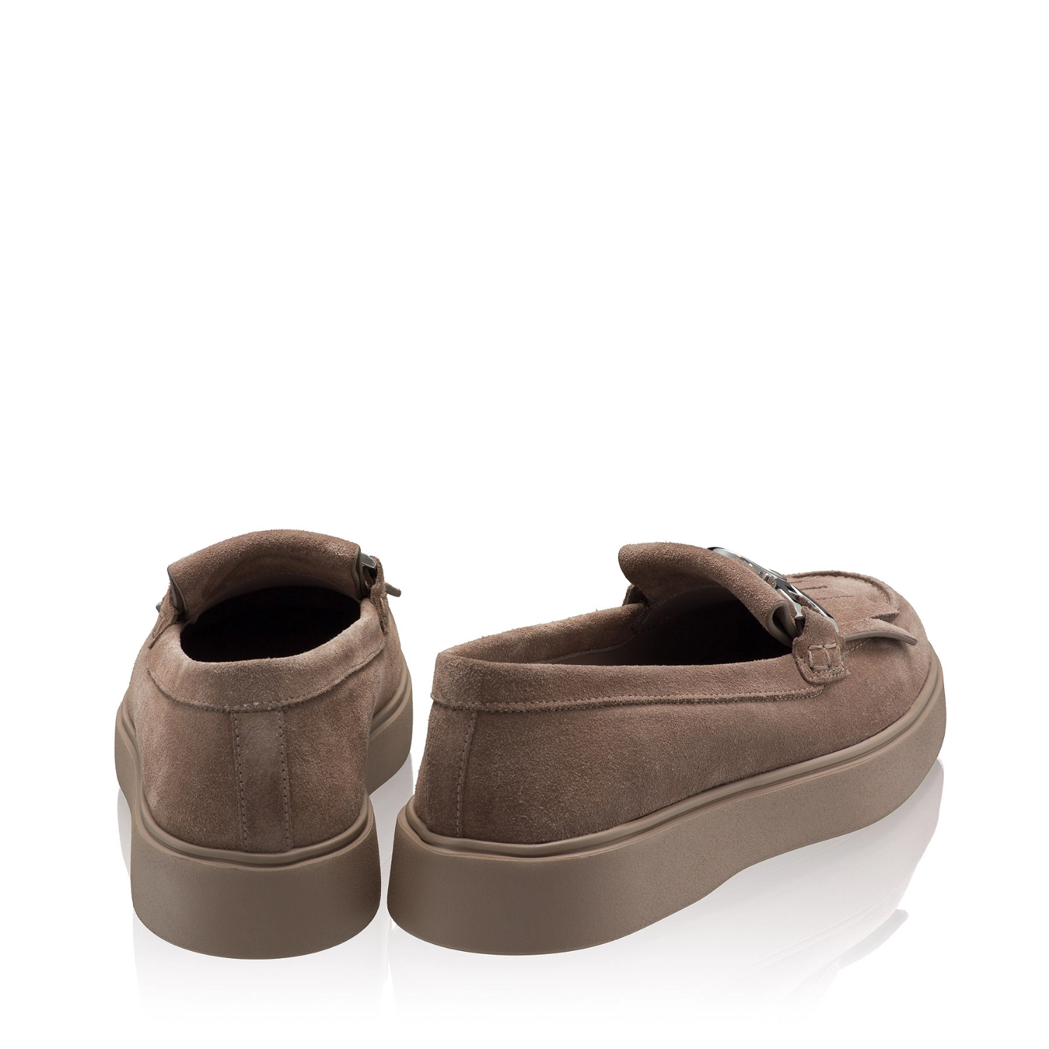 Picture of Women Casual Genuine Leather Loafers 8137 Crosta Gri