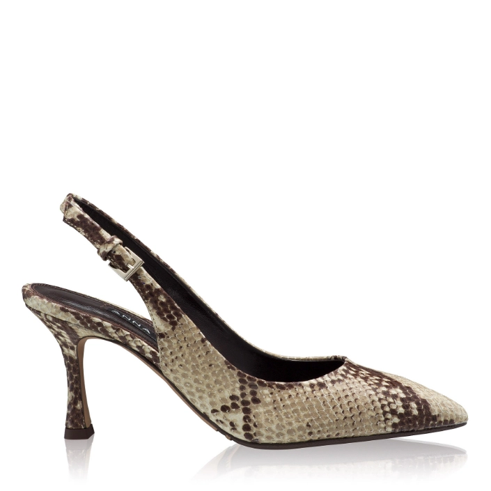 Picture of Mid-heel Slingback Pumps 5728 Pytone Panna/Maro