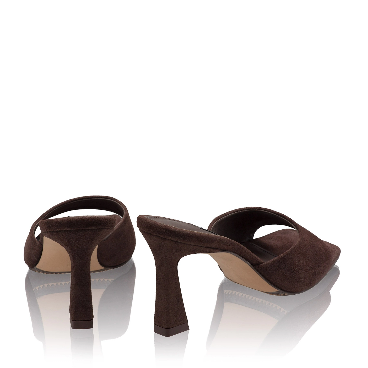 Picture of Women Leather Mules 8504 Camoscio T.Moro