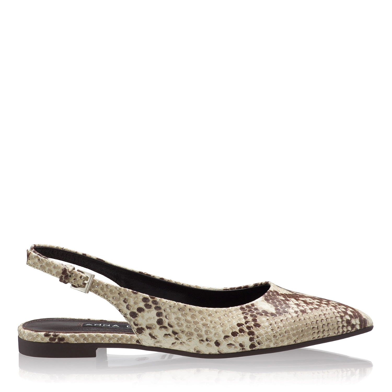 Picture of Women Suede Ballerina Flats 8027 Pytone Panna/Maro