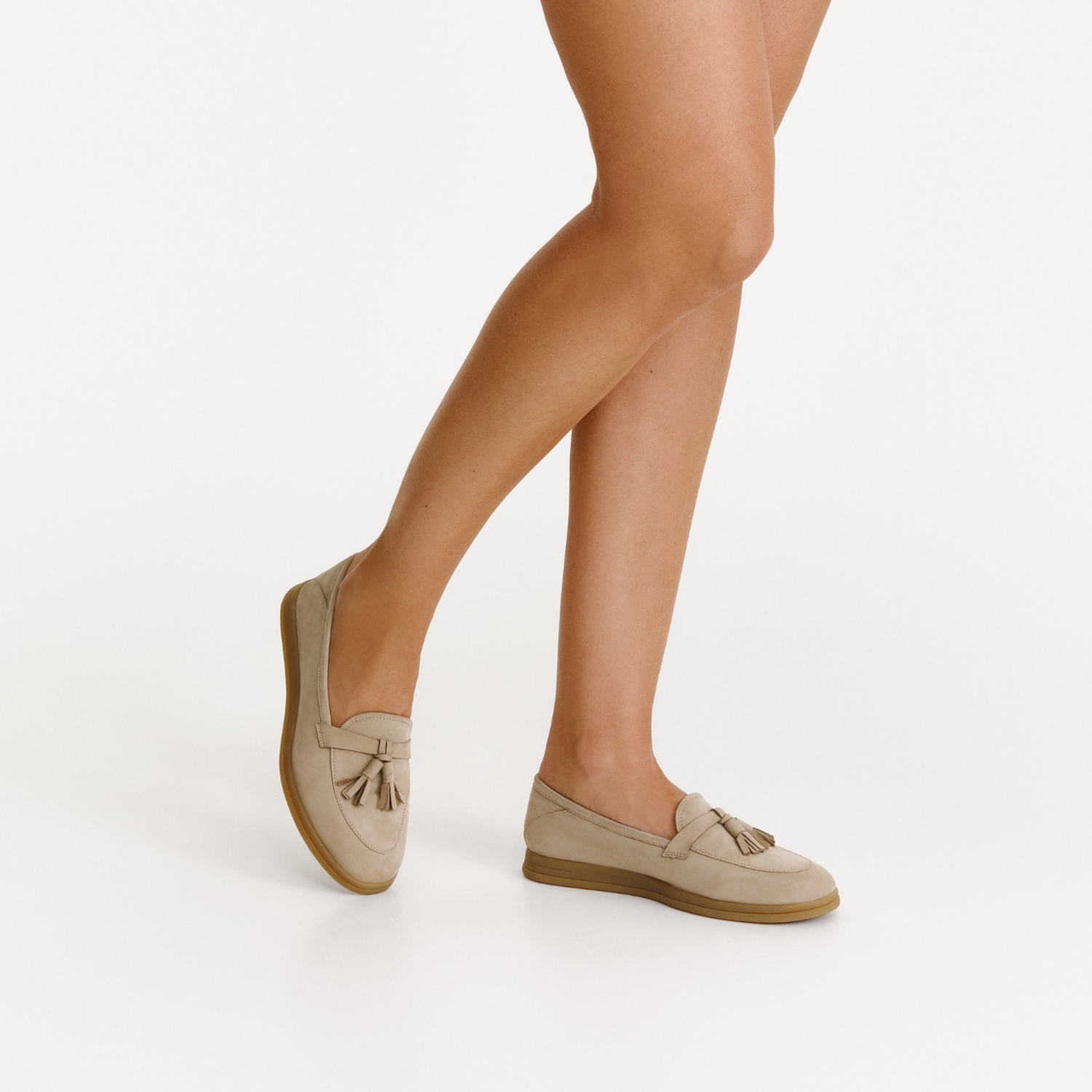 Picture of Women Casual Loafers 8002 Nabuck Beige