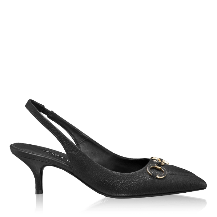 Picture of Mid-heel Slingback Pumps 8429 Bottalato Black