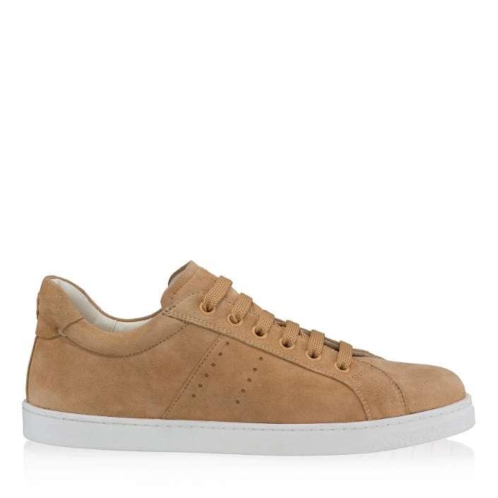 Picture of Women Leather Sport Shoes 8330 Camoscio Beige
