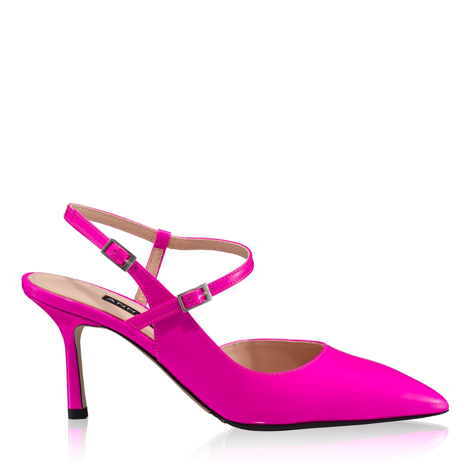 Imagine Pantofi Decupati Dama 8460 Lac Fuxia