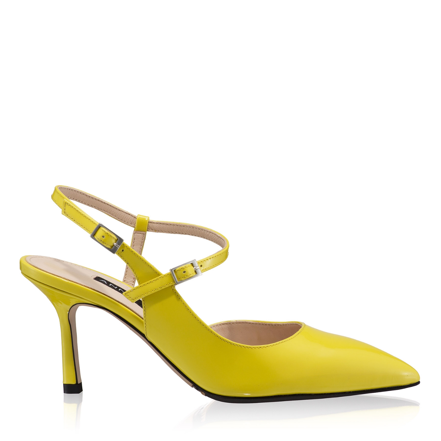 Picture of Mid-heel Slingback Pumps 8460 Lac Yellow
