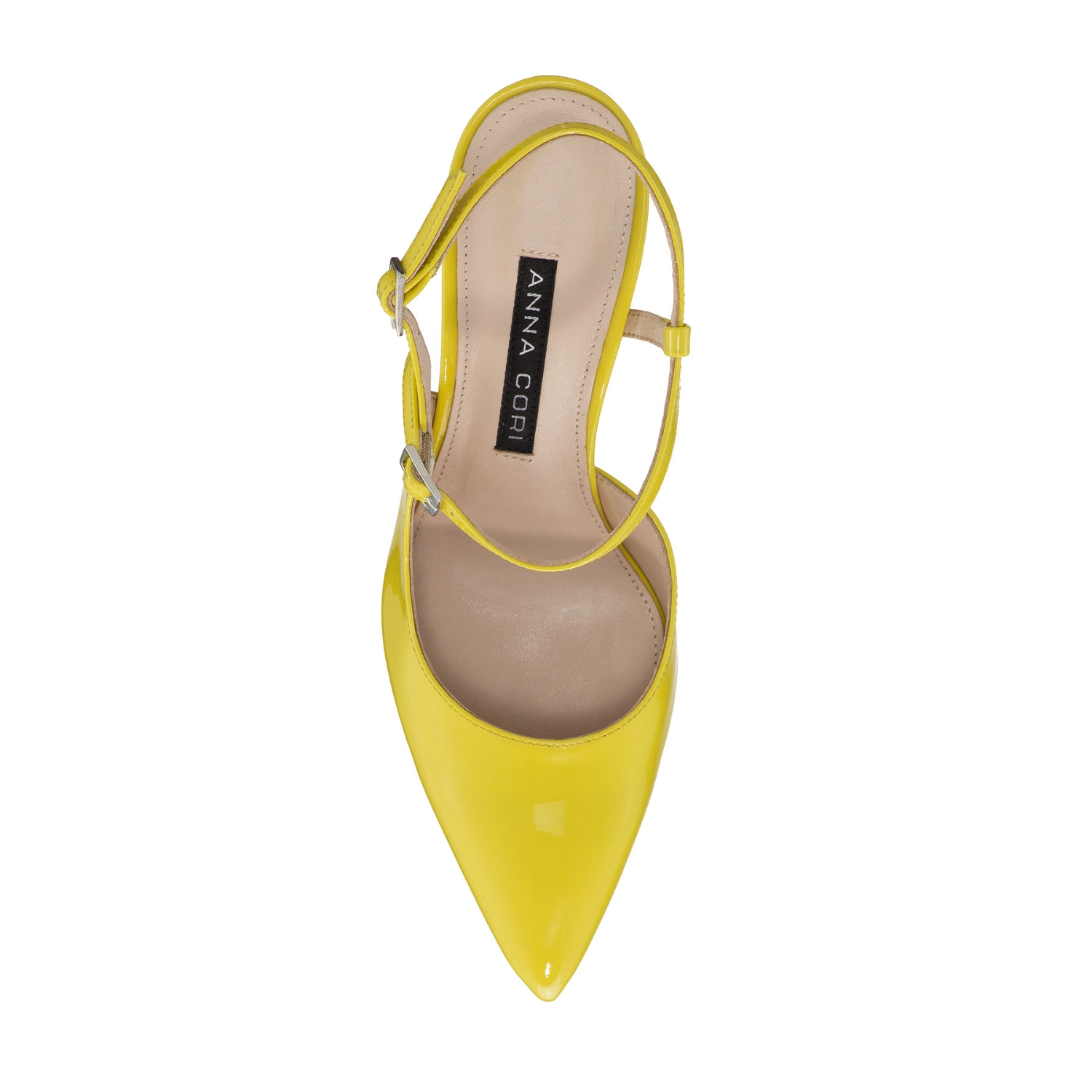 Picture of Mid-heel Slingback Pumps 8460 Lac Yellow