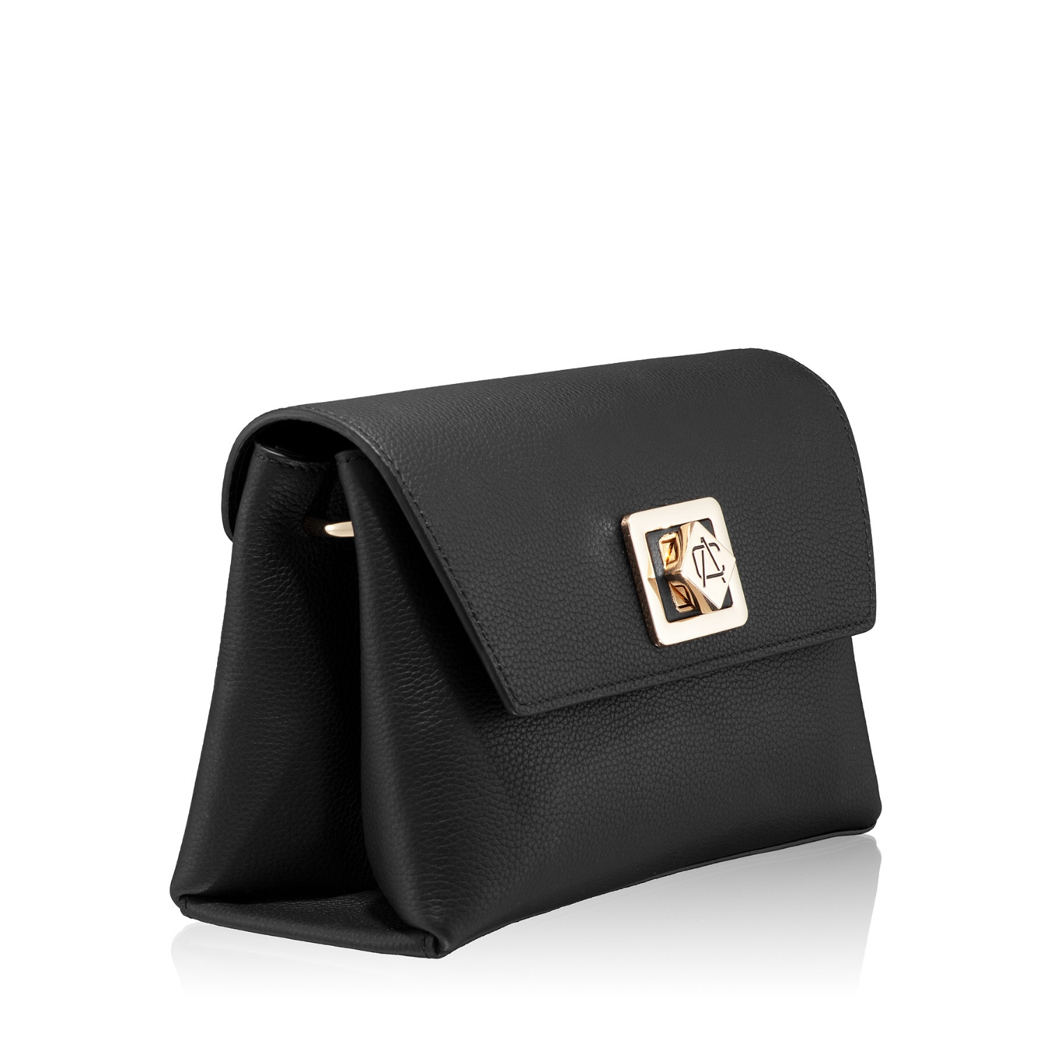 Picture of Women Leather Shoulder Bag GENNA 01 BOTTALATO BLACK
