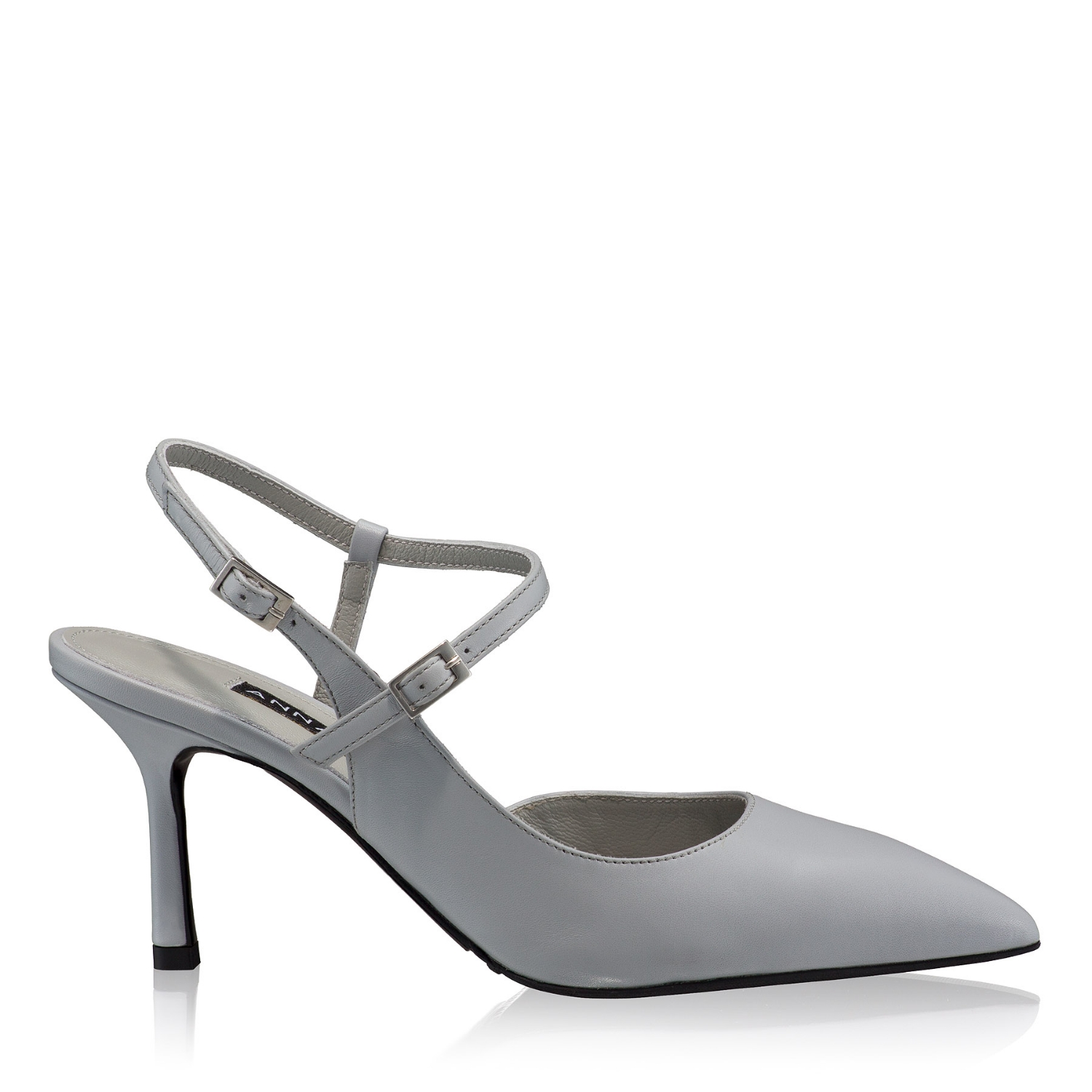 Picture of Mid-heel Slingback Pumps 8460 Vitello Gray