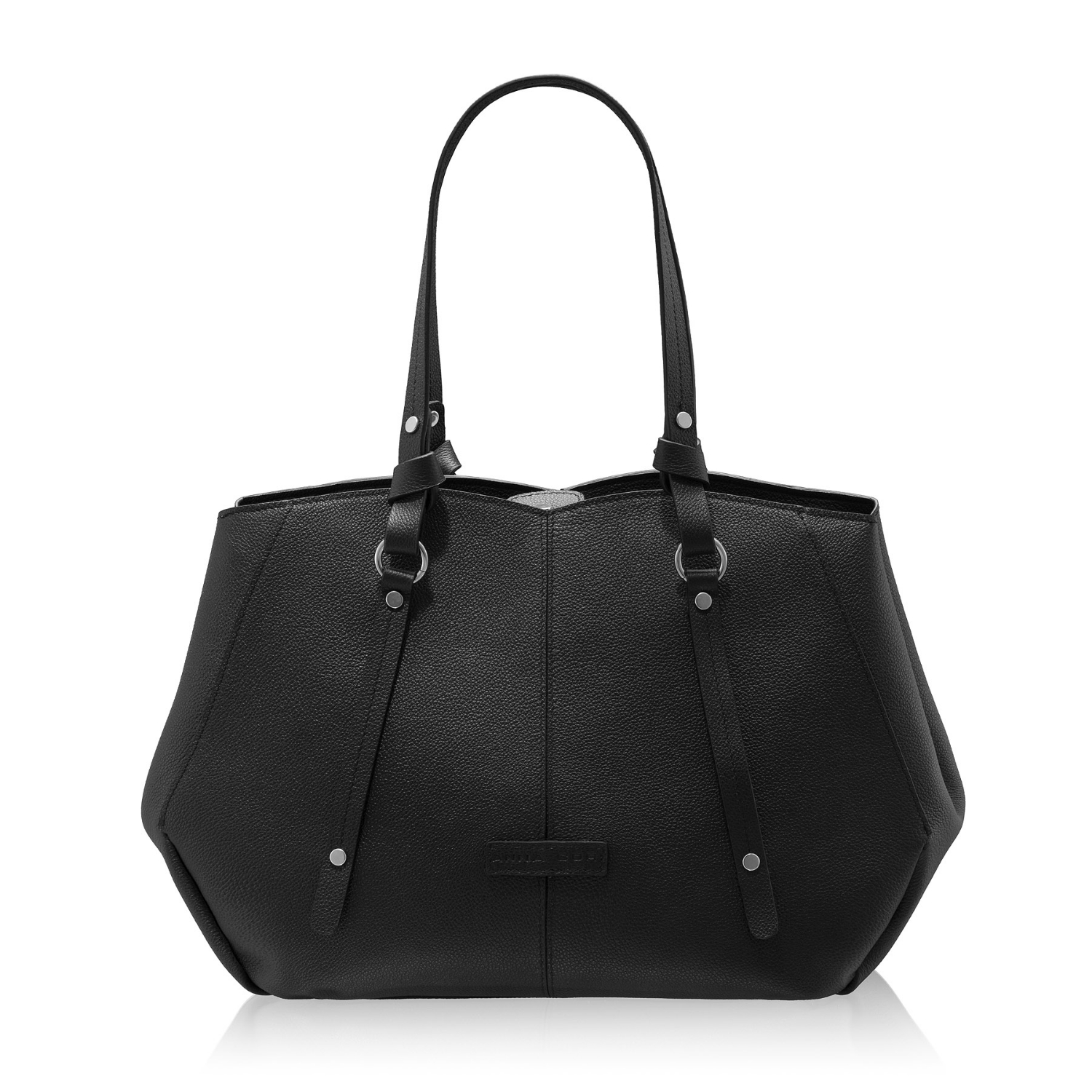 Picture of Women Leather Handbag DIORA 01 BOTTALATO BLACK