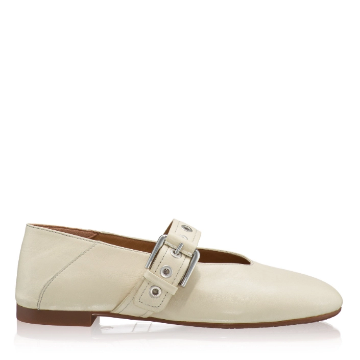 Picture of Women's Ballerinas 8458 Nappa Panna