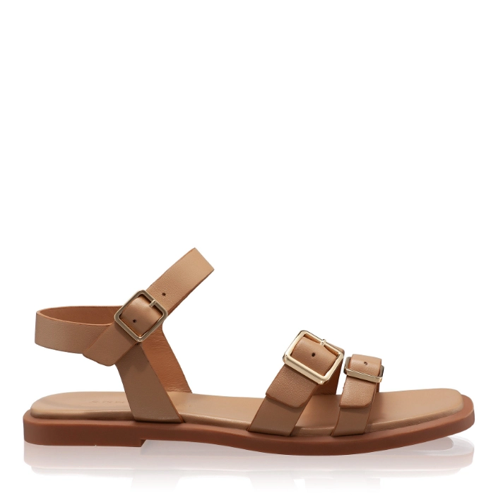 Picture of Women Leather Sandals 8356 Vitello Cappuccino