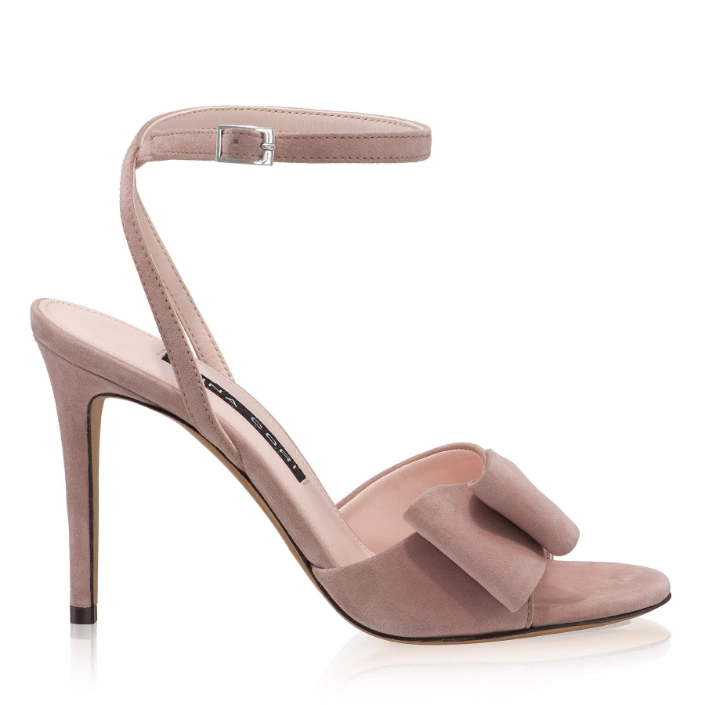 Picture of Women Leather Sandals 8486 Camoscio Nude