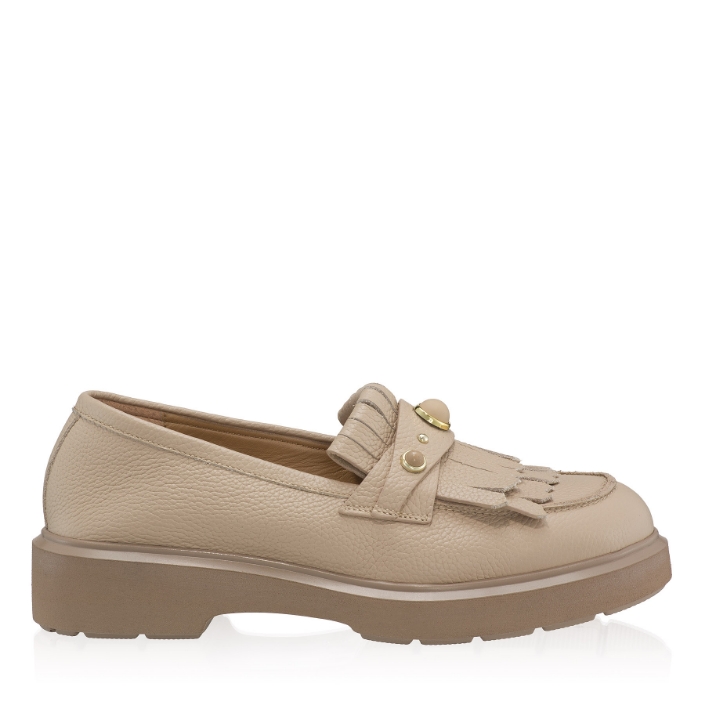 pantofi casual dama din piele Bottalato Bej pantofi casual dama din piele Bottalato Bej