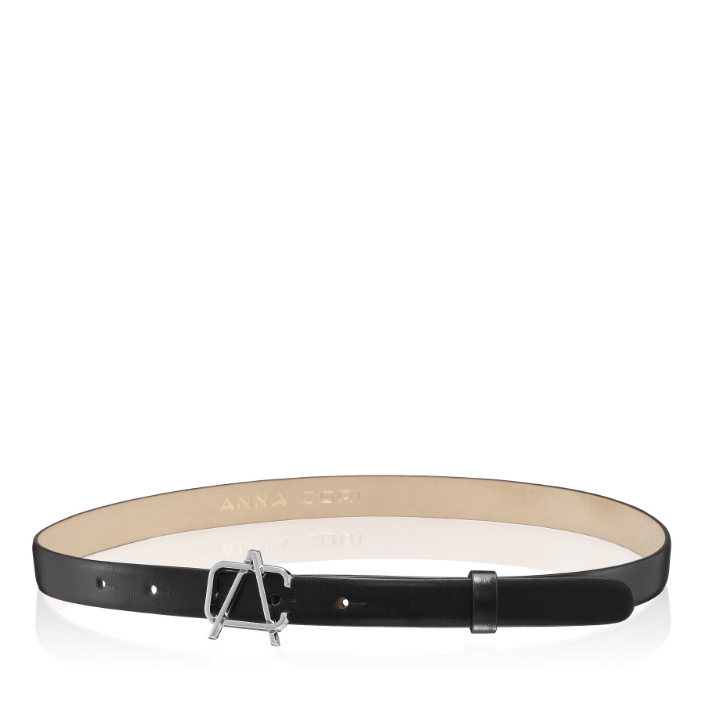 Show details for Women Leather Belt 52 VITELLO BLACK Picture of Women Leather Belt 52 VITELLO BLACK