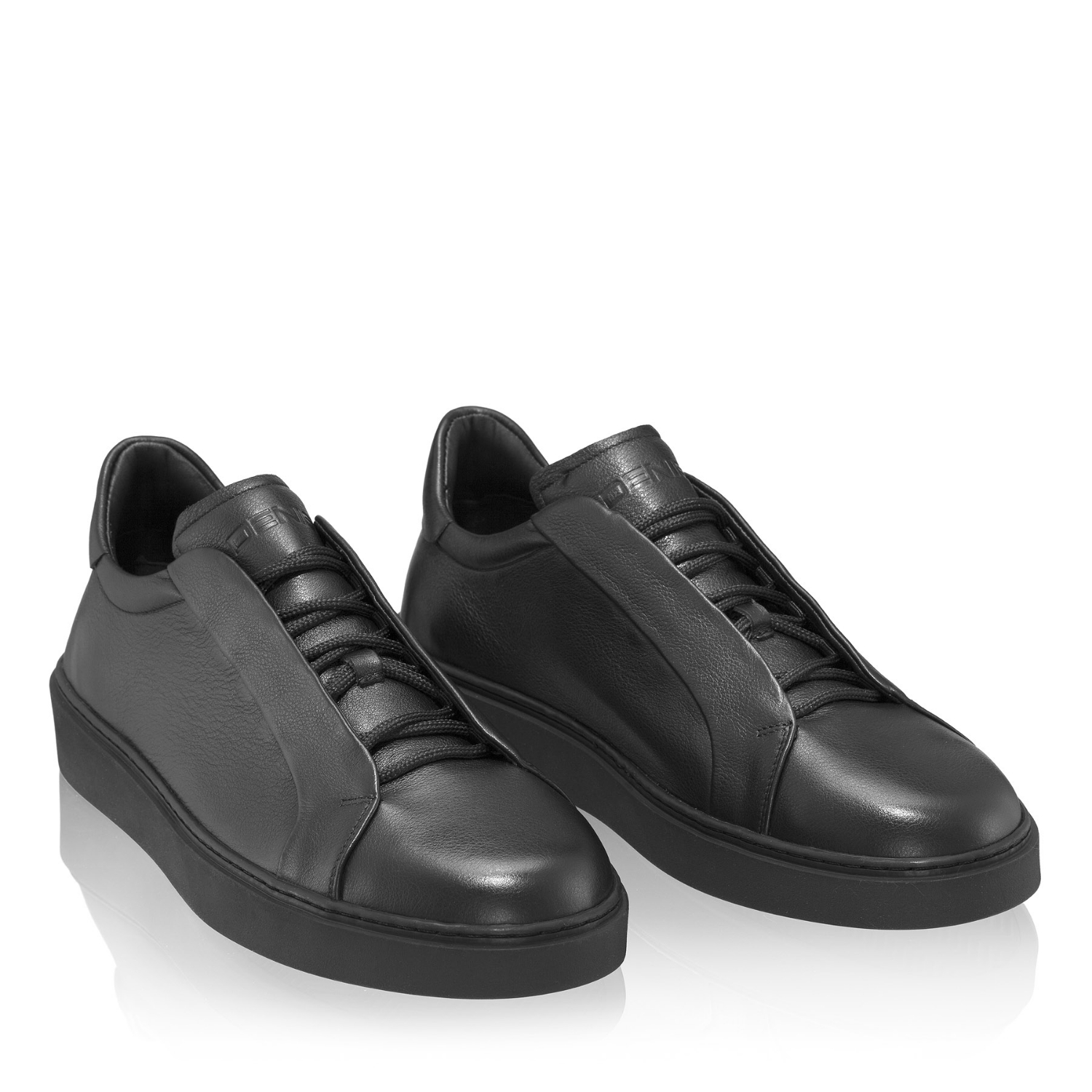 Picture of Men Leather Sport Shoes 7772 Vitello Black