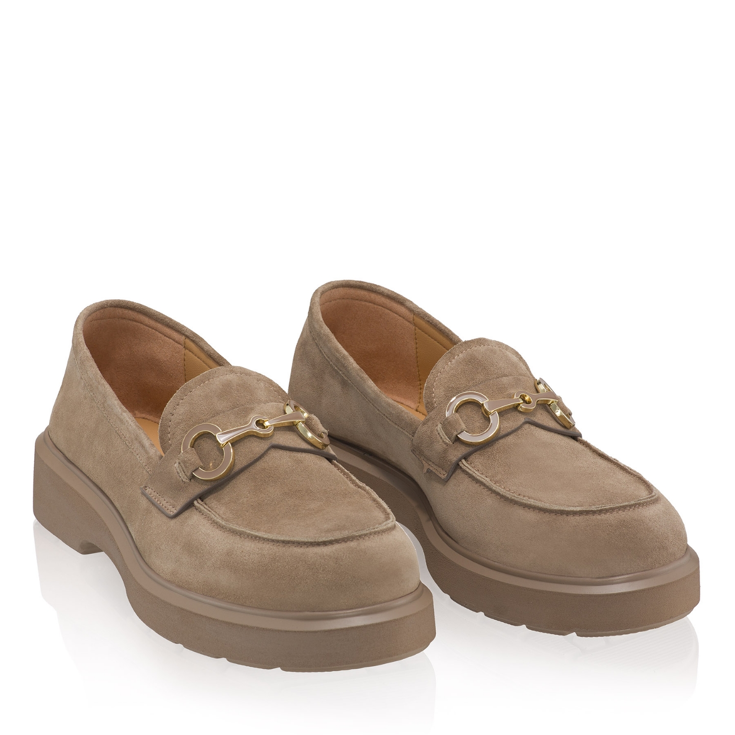 pantofi piele naturala de dama fara toc Anna Cori
