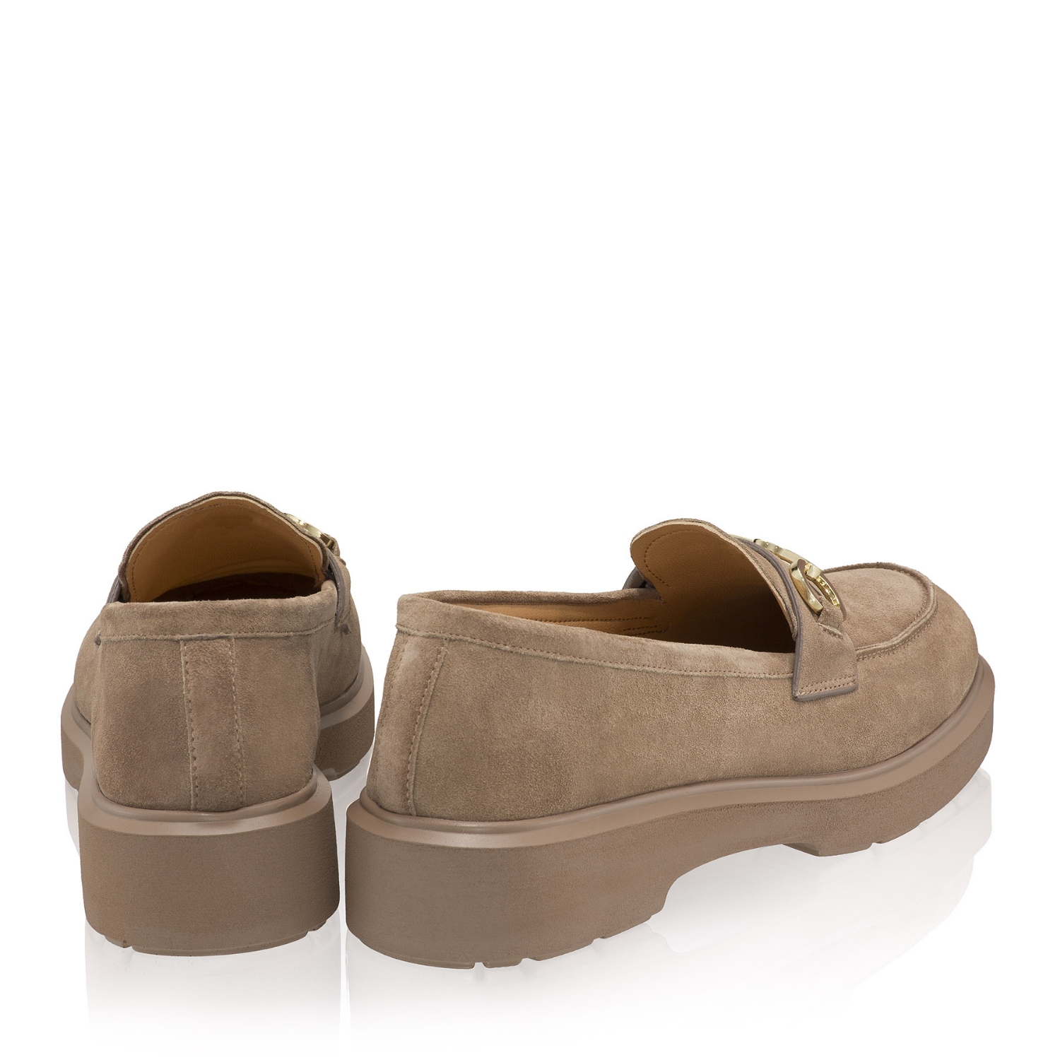 pantofi casual de dama fara siret cu ciucuri Crosta Antilope  