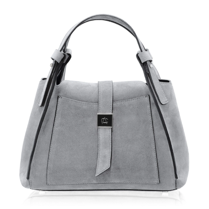Picture of Women Leather Handbag BLUMA 01 CROSTA GRAY
