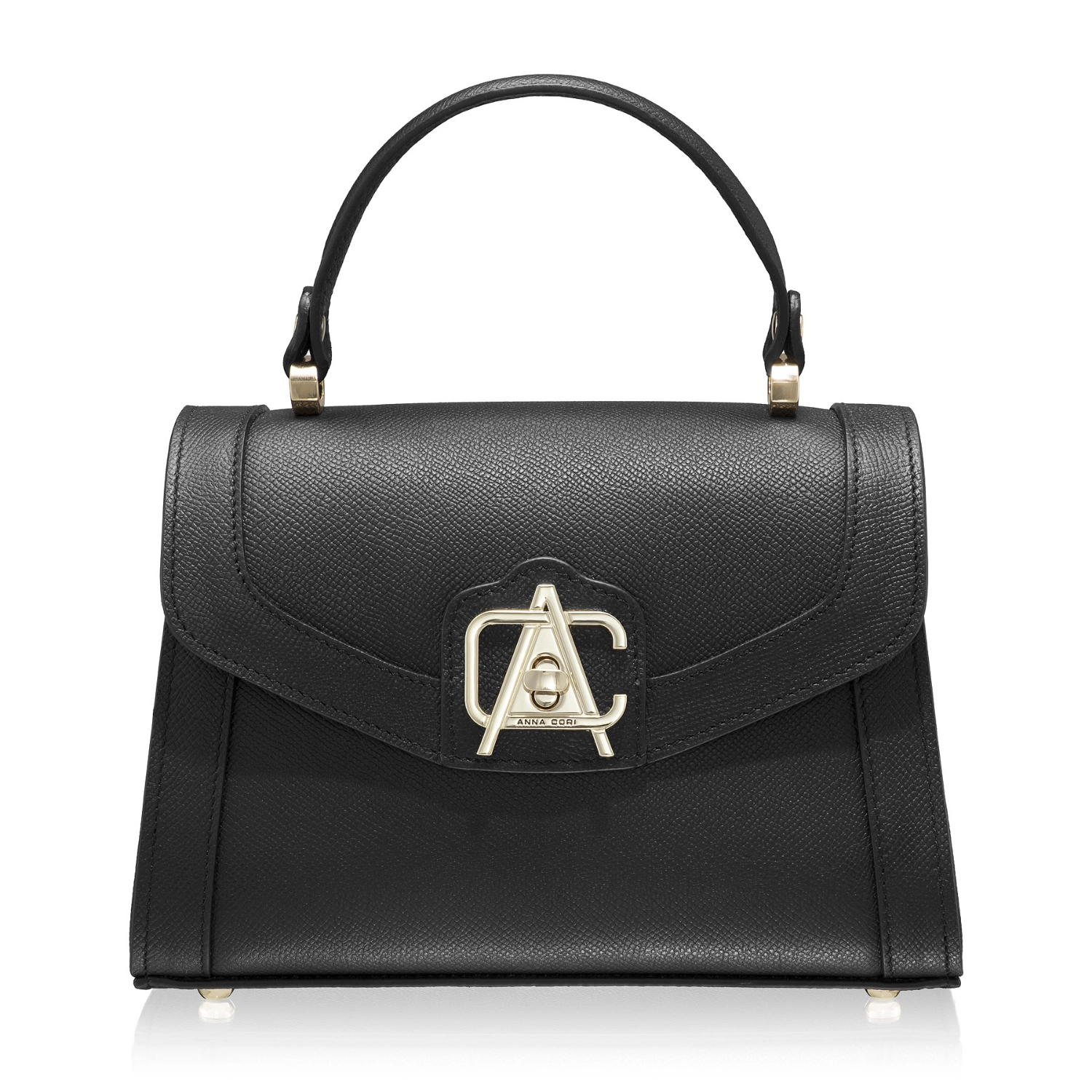Picture of Women Leather Handbag MARCY VIT STAMP BLACK