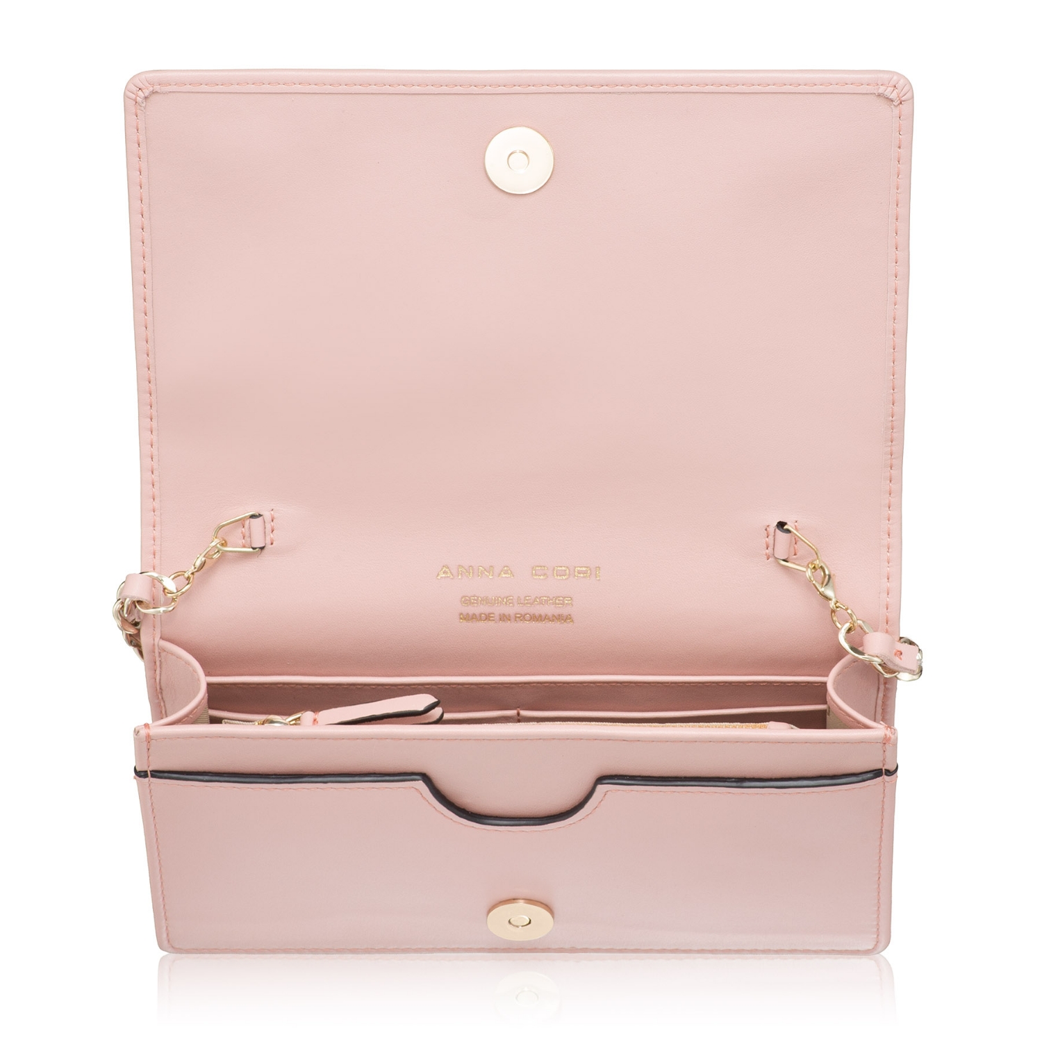 Picture of Women Leather Shoulder Bag ARNA VITELLO PINK