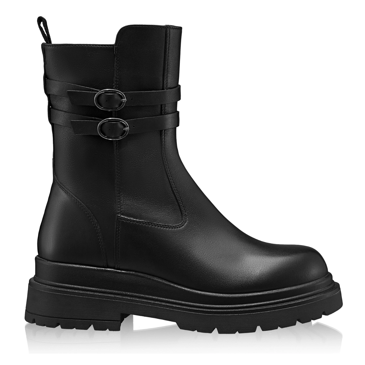 Picture of Women's genuine leather ankle-boots 8240 Vitello Black