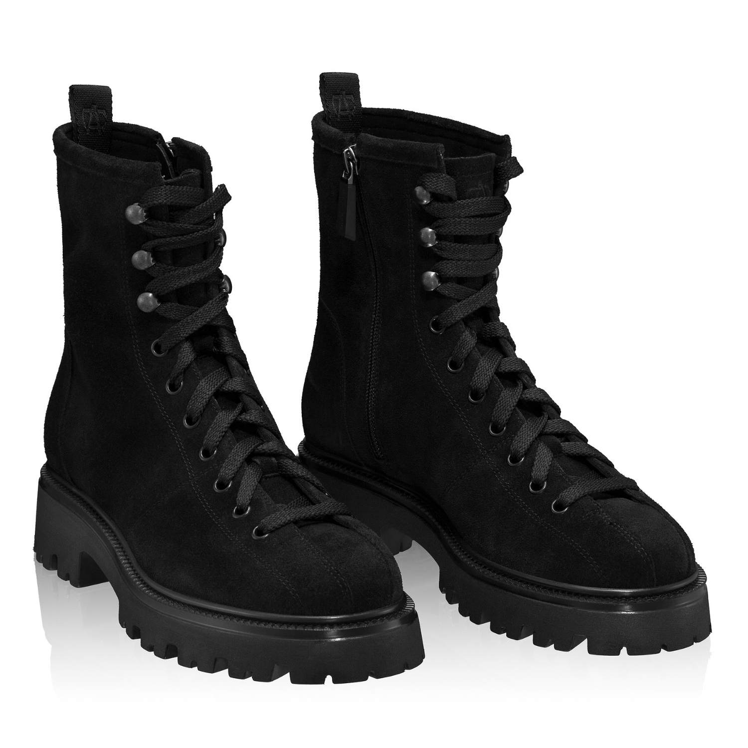 Picture of Women Leather Casual Boots 6303 Crosta Black